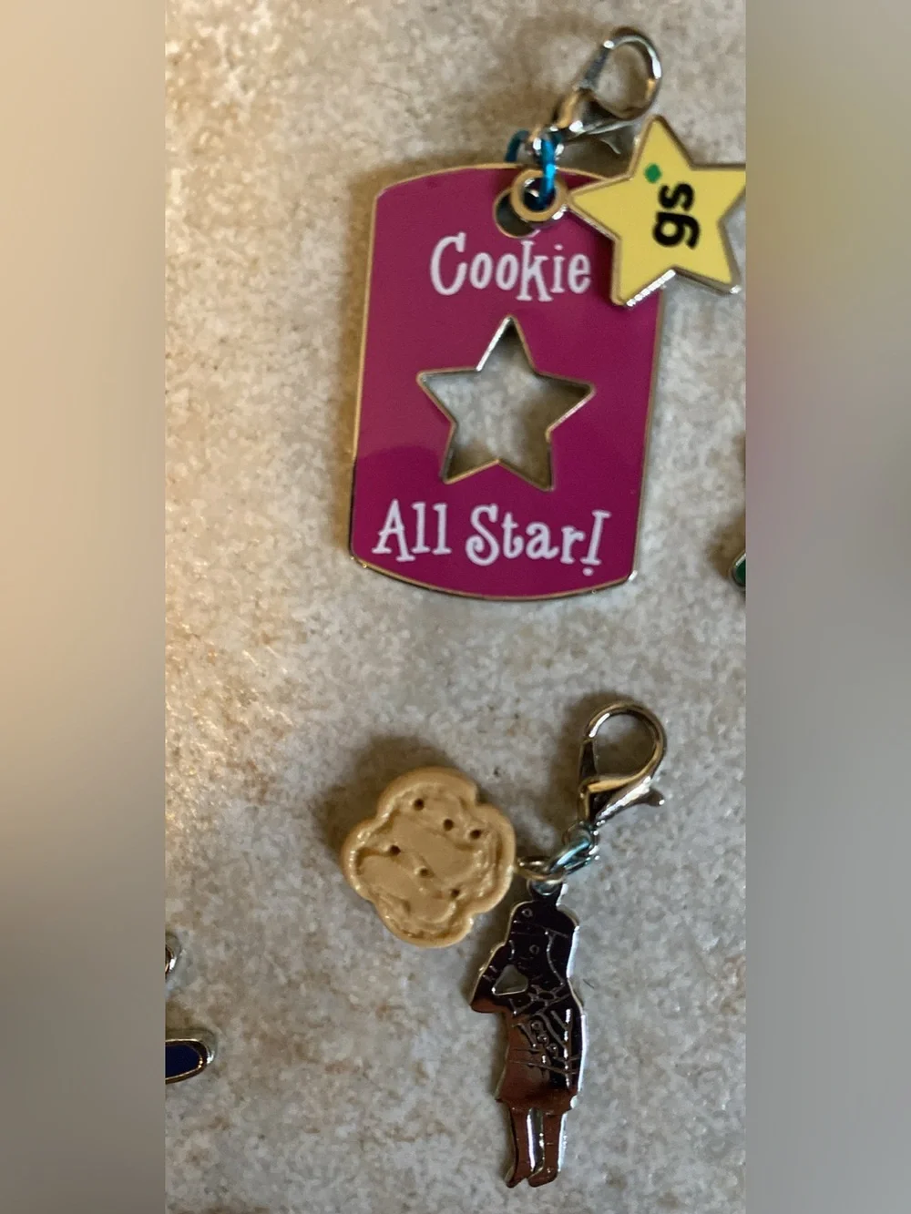 Girl Scout Charm Set of 9